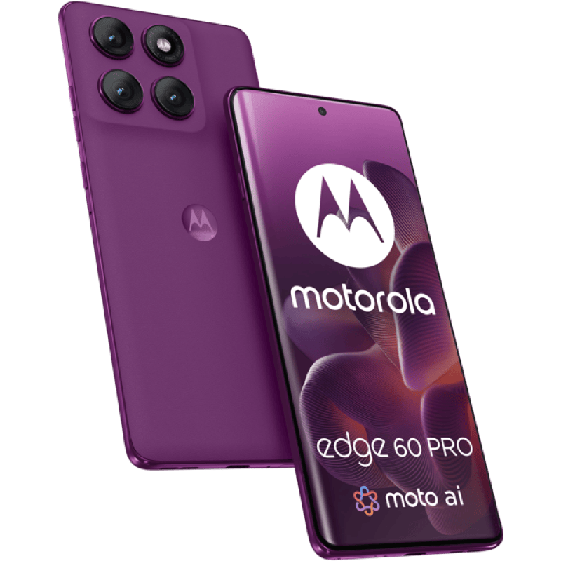 Motorola edge 60 pro 5G 12/512GB fioletowy front i tył