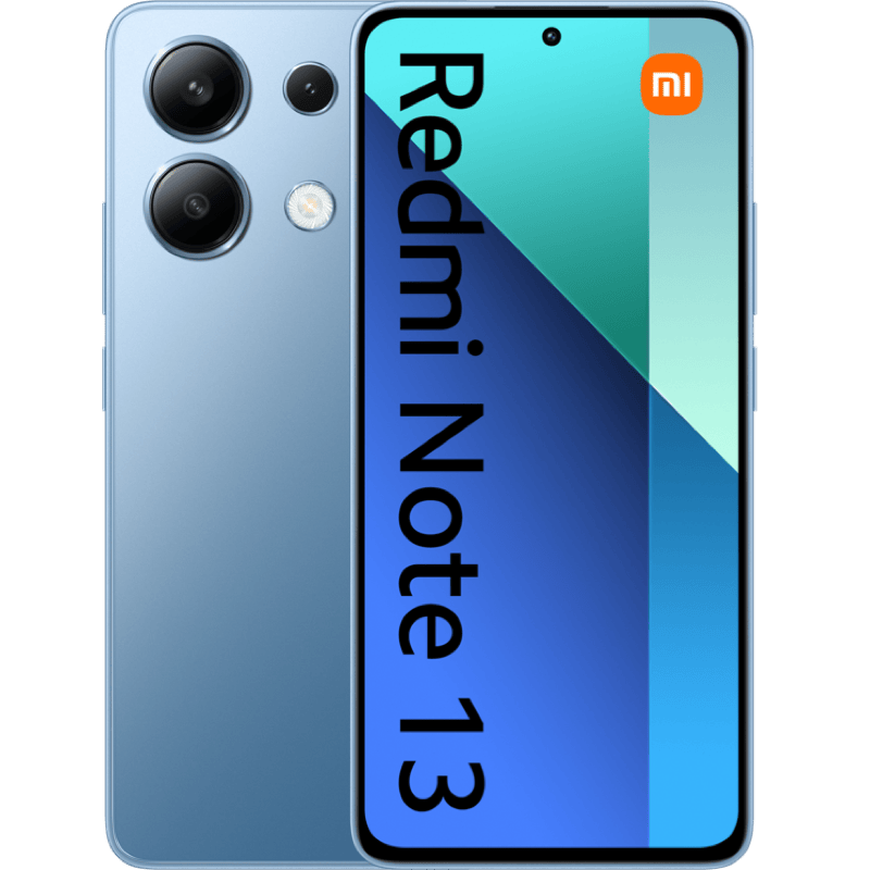 Xiaomi Redmi Note 13 niebieski front i tyl