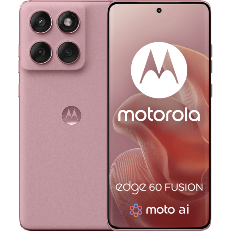 Motorola edge 60 fusion 5G 8/256GB różowy front i tył