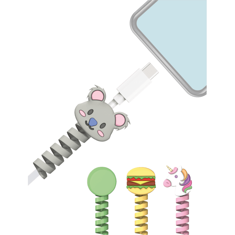 Zestaw 4 znaczników do kabli Jednorożec, Koala