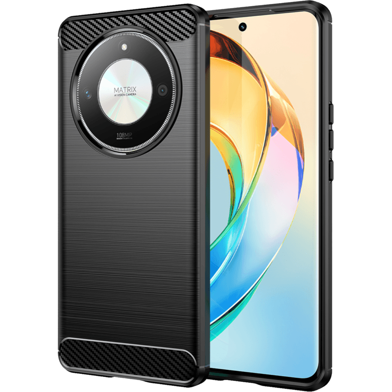 Etui WG Carbon do HONOR Magic 6 Lite czarne tył