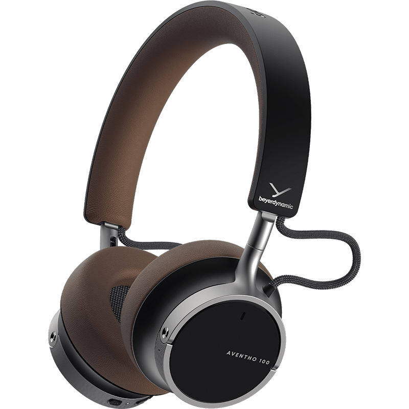 Słuchawki bezprzewodowe BEYERDYNAMIC Aventho 100 brązowe front lewy obrót