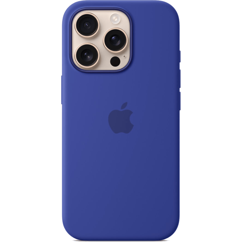 Etui iPhone 16 Pro Silicone Case with MagSafe ultramarine-niebieski tył